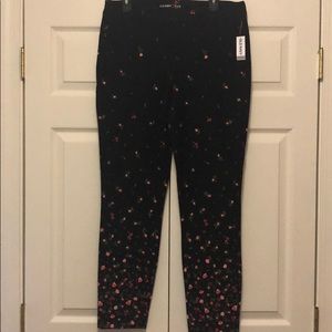 Rose Petal Black Pants